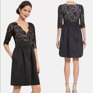 Eliza J Black Lace Fit and Flare Dress Size 4